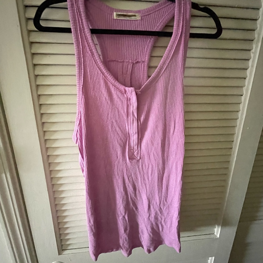 Free People Ribbed Racerback Tank Top